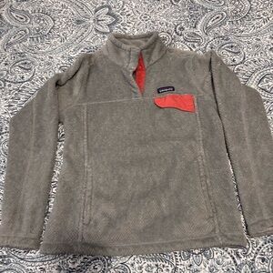 Patagonia Gray and Red Women's Sweater